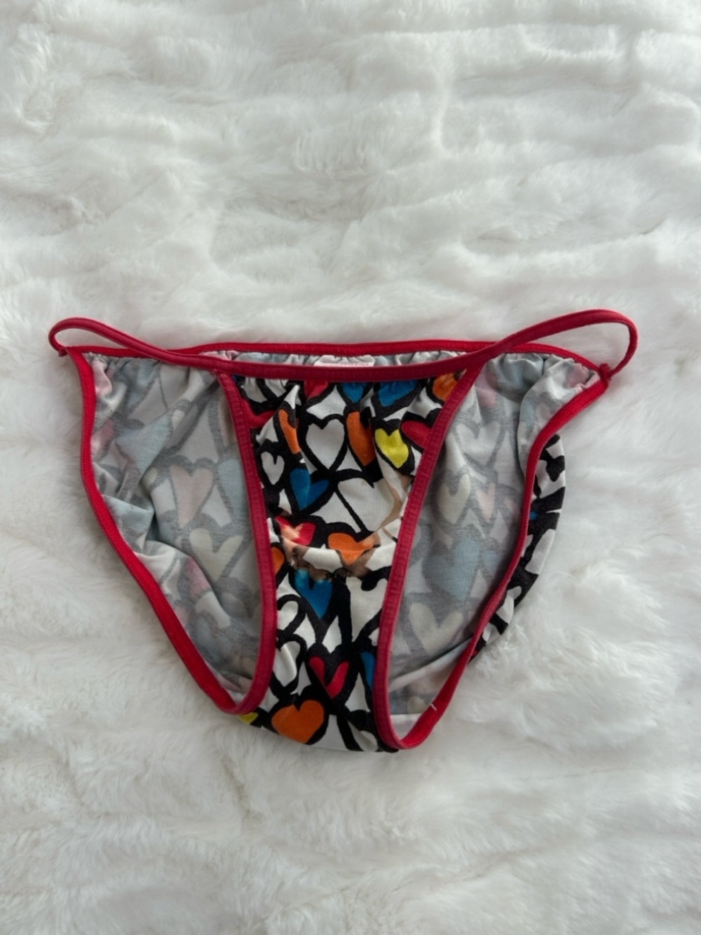 2008 Y2K Vintage PINK Victoria’s Secret Extra Low Rise String Bikini XS